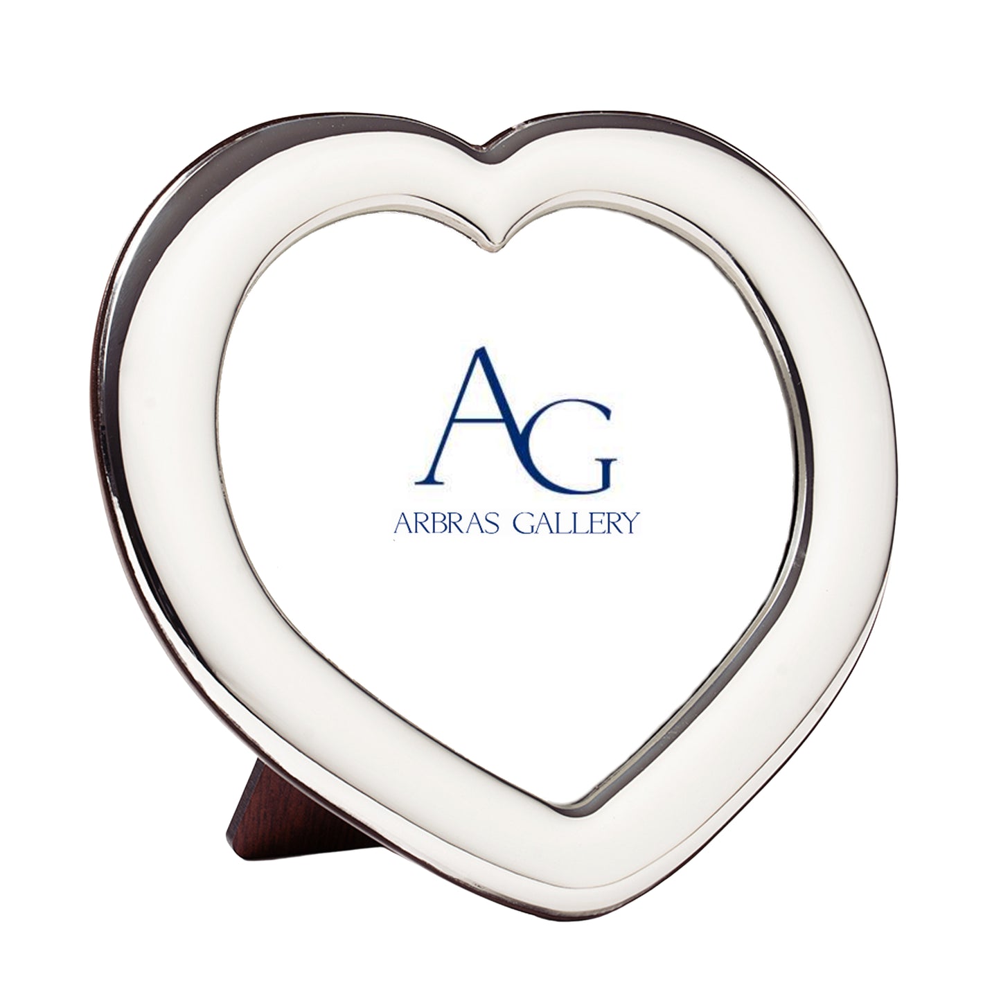 Silver Heart Shape Photo Frame (AG398)