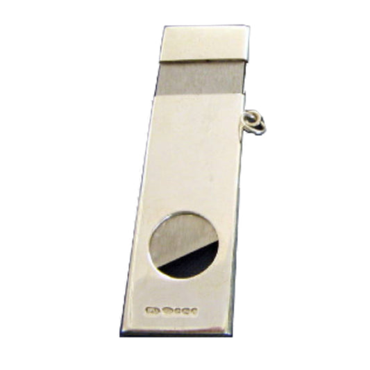 Hallmarked Rectangular Sterling Silver Cigar cutter