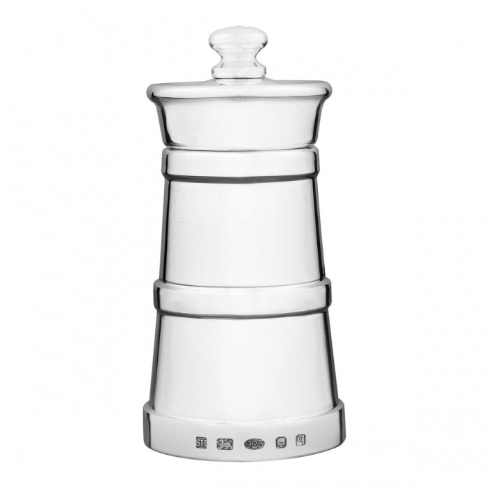 Silver Churn Salt and Pepper Mills