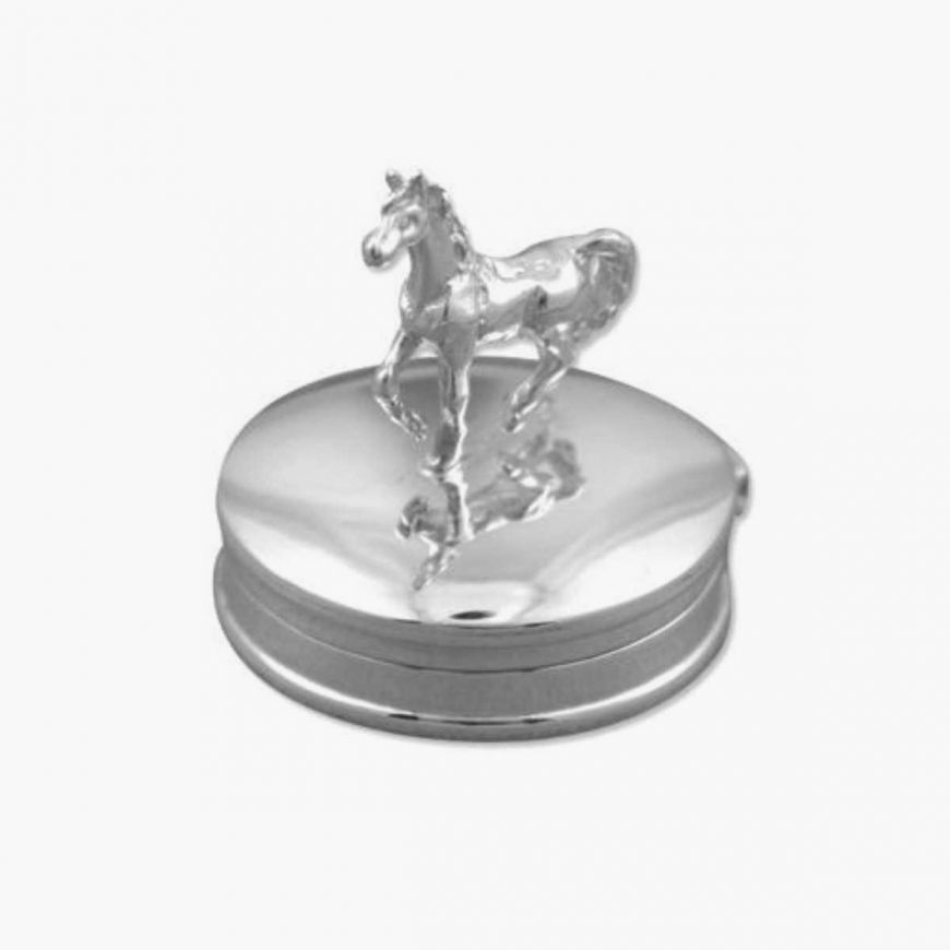 Sterling Silver Box with Horse